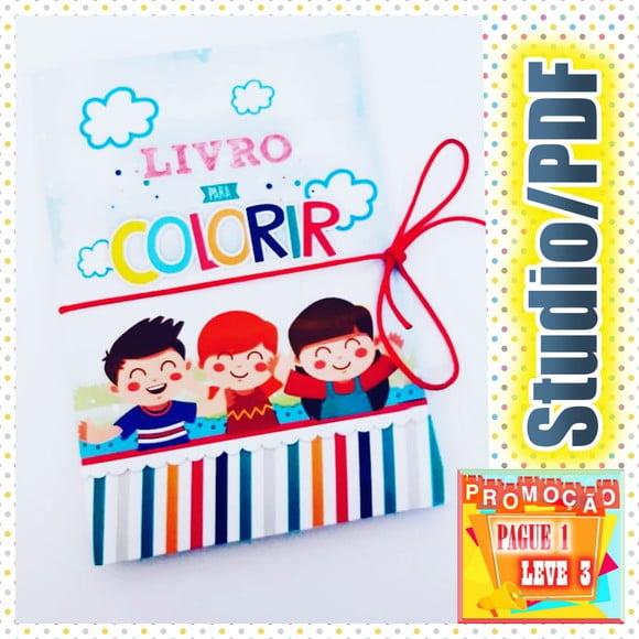 Arquivo de corte Revistinha colorir Dia das Crianças