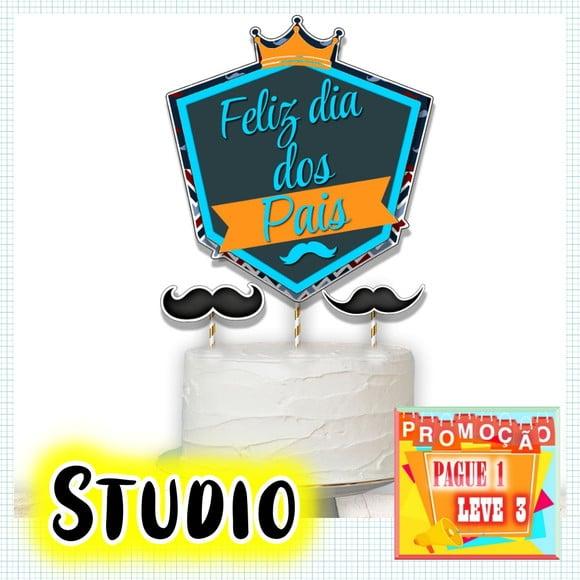 Arquivo de corte topo de bolo - Dia dos Pais **Studio**
