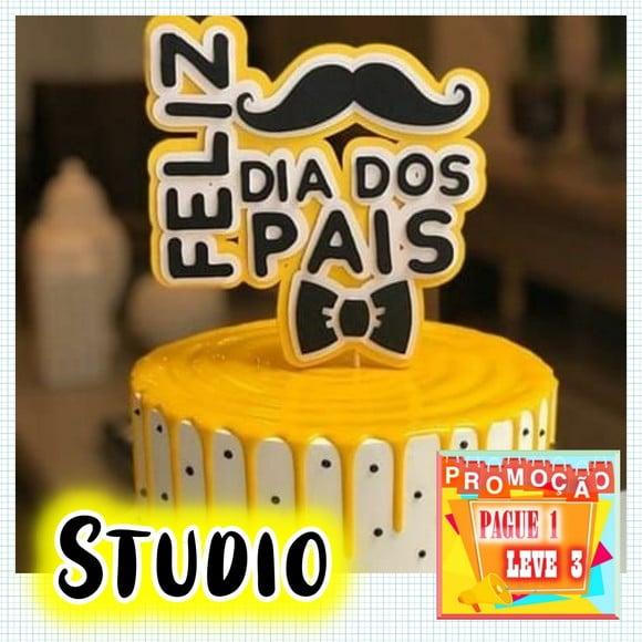 Arquivo de corte topo de bolo - Dia dos Pais **Studio**