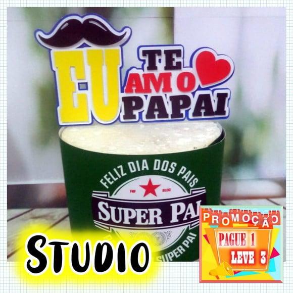 Arquivo de corte topo de bolo - Dia dos Pais **Studio**