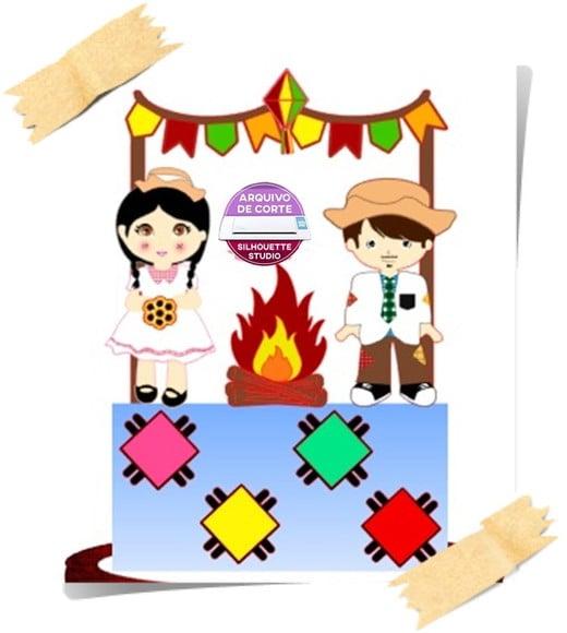 Arquivo de corte topo de bolo - Festa Junina **Studio**