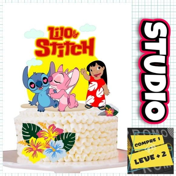 Arquivo de Corte Topo de Bolo Lilo Stitch e Angel Studio