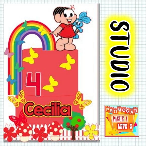 Arquivo De Corte Topo De Bolo Mônica *studio*