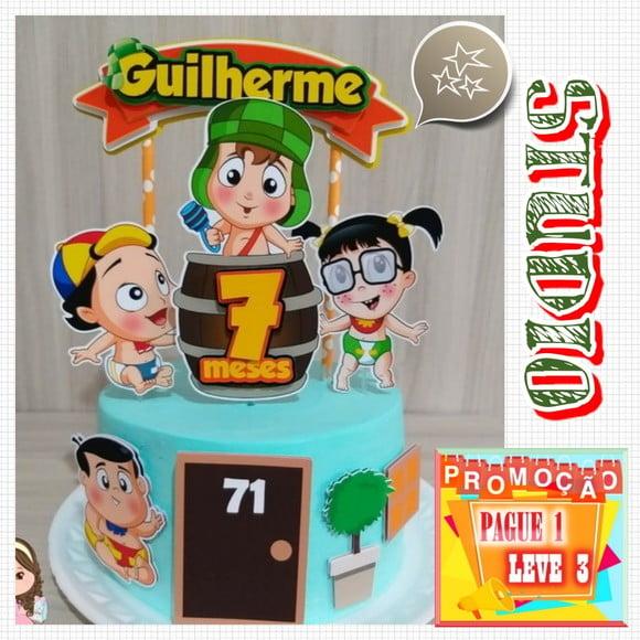 Arquivo de corte topo de bolo turma do Chaves Baby