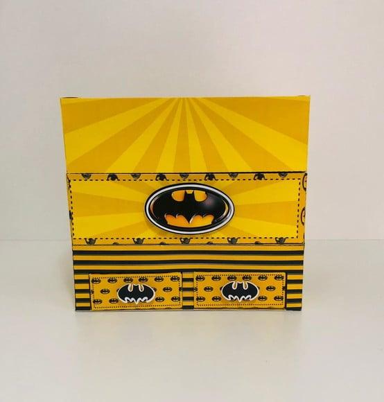 Arquivo Festa na Caixa Batman com 2 gavetas *Studio/PDF