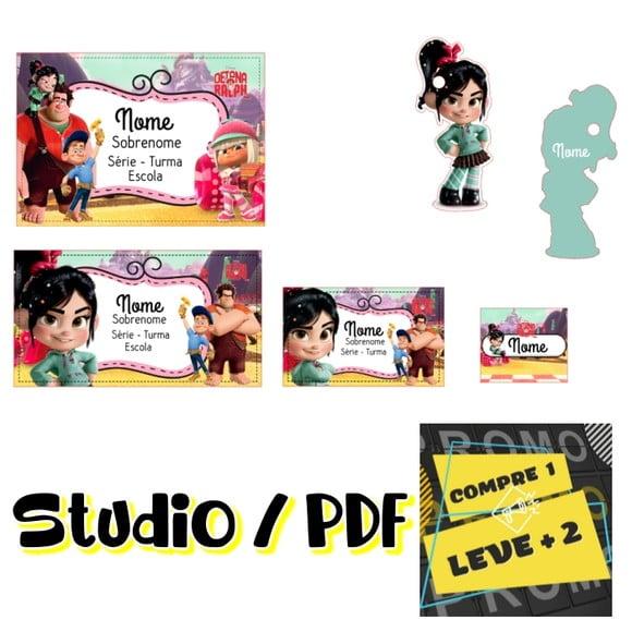 Arquivo Etiqueta Escolar Vanellope Detona Ralph