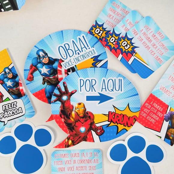 Arquivo Páscoa Vingadores *PAGUE 1 e LEVE 3 Studio/PDF