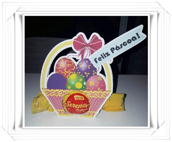 Arquivo Porta Bombom Páscoa Cesta de Ovos Studio/png