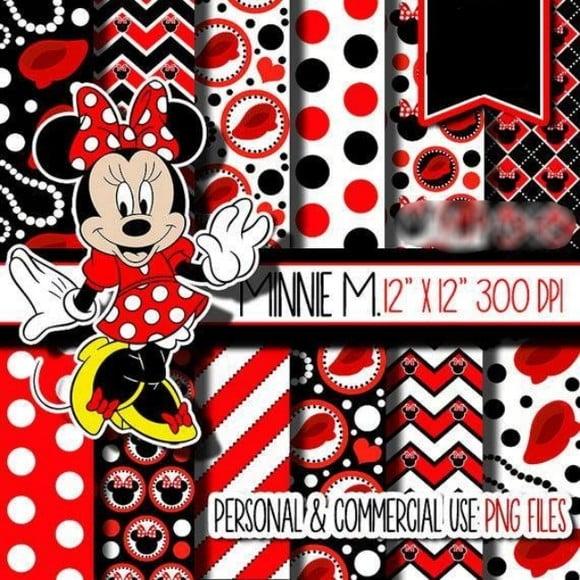 Kit digital Minnie Vermelha