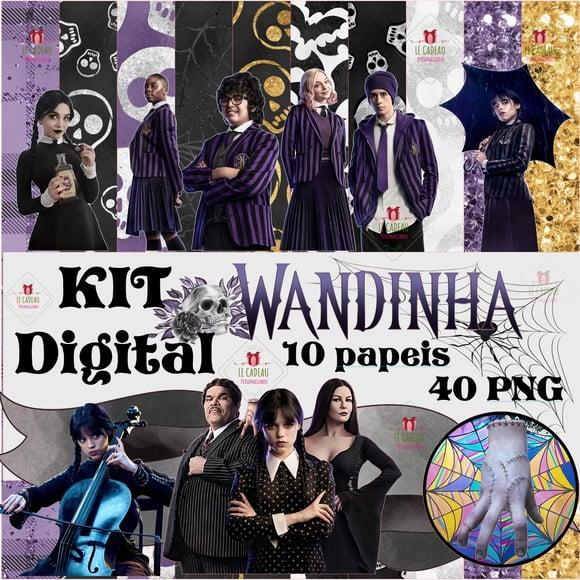 Kit Digital Wandinha Wednesday Familia Addams