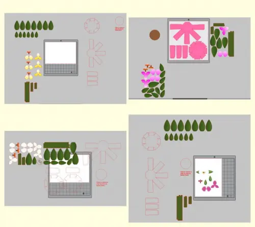 Arquivo de Corte Caixa Orquídea Studio