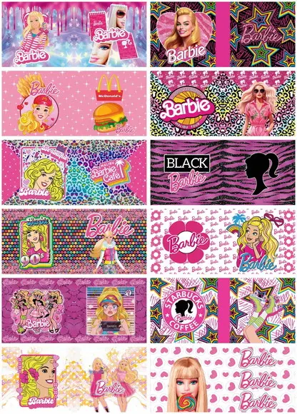 Kit 12 Artes Barbie Sublimação Estampas Canecas Editável