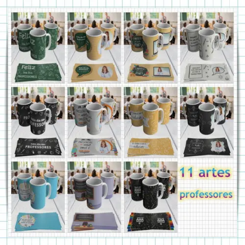 Arquivo digital kit 59 artes para caneca Dia dos Professores