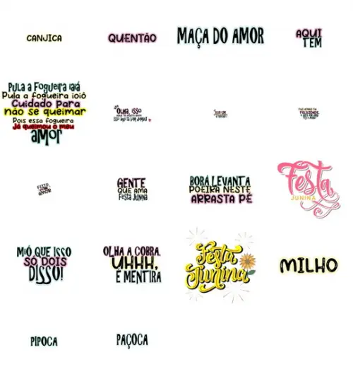 Arquivo digital Flork Meme Bento Junino São João Caipira