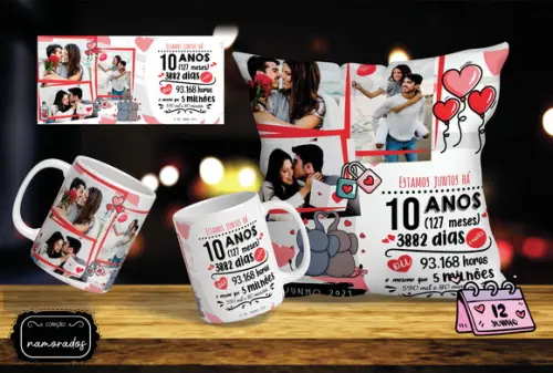 Arquivo digital kit 10 artes para Dia dos Namorados