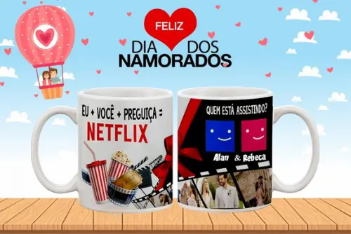 Arquivo digital kit artes para canecas dia dos namorados