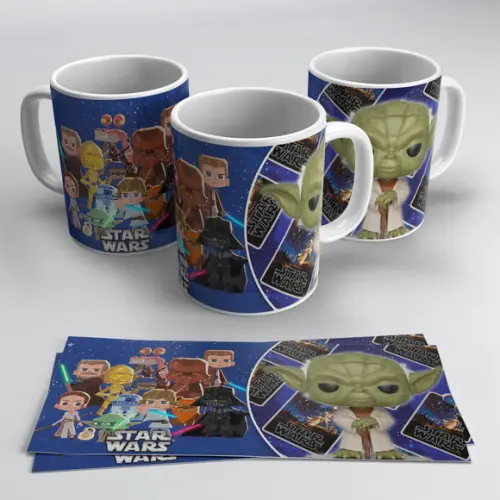Arquivo digital kit artes para canecas Star Wars