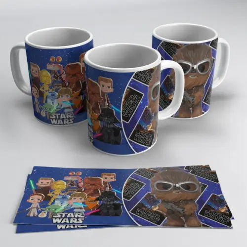 Arquivo digital kit artes para canecas Star Wars