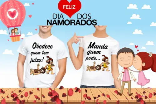 Estampas para camisetas Tema Dia dos Namorados JPG/PNG