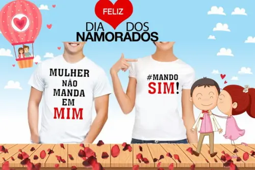 Estampas para camisetas Tema Dia dos Namorados JPG/PNG