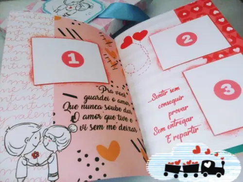Arquivo Álbum de fotos e Figurinhas Dia dos Namorados