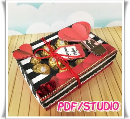 Arquivo Caixa 12 doces - Dia dos namorados **Studio/PDF