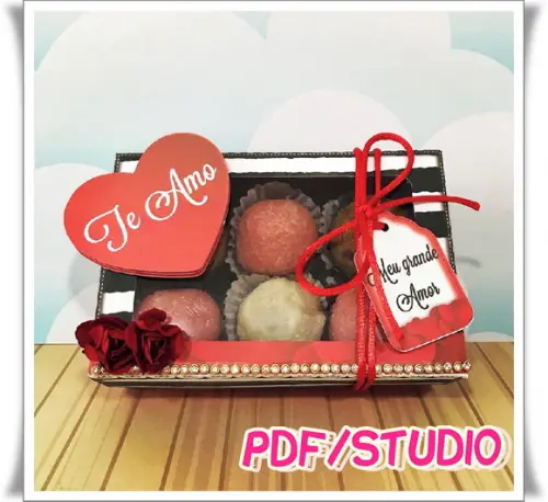 Arquivo Caixa 6 doces - Dia dos namorados **Studio/PDF