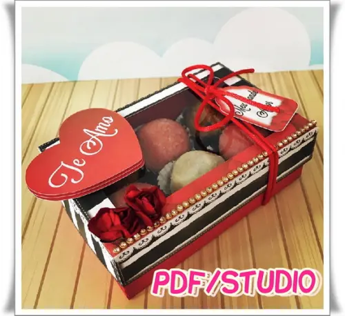 Arquivo Caixa 6 doces - Dia dos namorados **Studio/PDF
