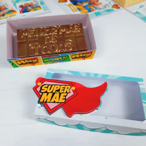 Arquivo caixa Barra de Chocolate Artesanal - Dia das Mães
