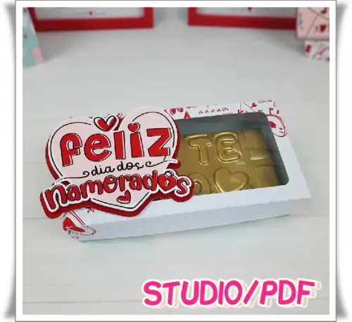 Arquivo caixa Barra de Chocolate Artesanal Dia dos namorados