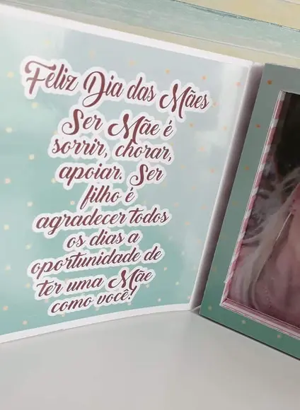 Arquivo Caixa Cartão Porta Retrato Dia das Mães Studio