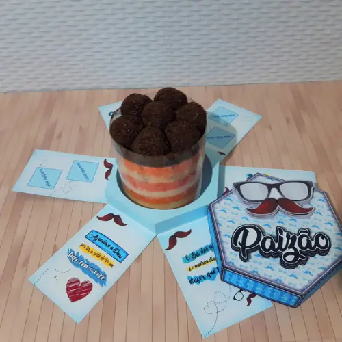 Arquivo Caixa explosão Dia dos Pais *Studio/PDF/PNG