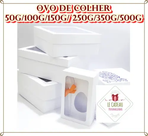 Arquivo Caixa Ovo de Colher *pague 1 e Leve 3 Dxf/pdf/svg