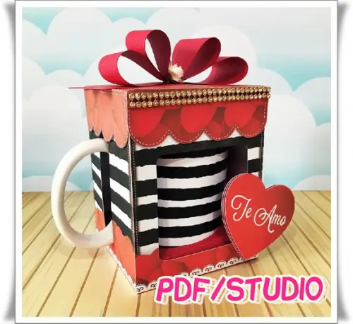 Arquivo Caixa para Caneca - Dia dos namorados **Studio/PDF