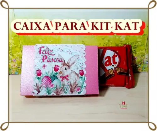Arquivo Caixa para Kit Kat Páscoa *PAGUE 1 e LEVE 3 Studio