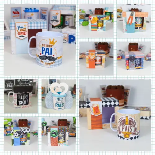 Arquivo Combo Caixa para Caneca - Dia dos Pais *Studio/PDF*