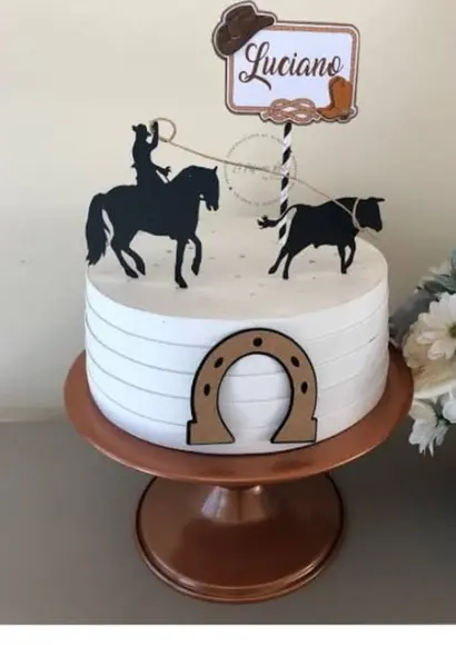 Arquivo corte Topo de Bolo Cavalos