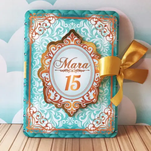 Arquivo de corte 15 Anos -Tiffany com Dourado Studio/PDF/PNG