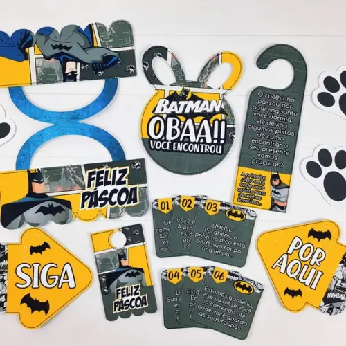 Arquivo de corte Caça aos ovos - Batman ***Studio/PDF