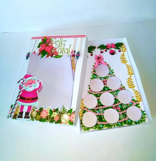 Arquivo de Corte Caixa Árvore de Natal para 9 e 15 Doces