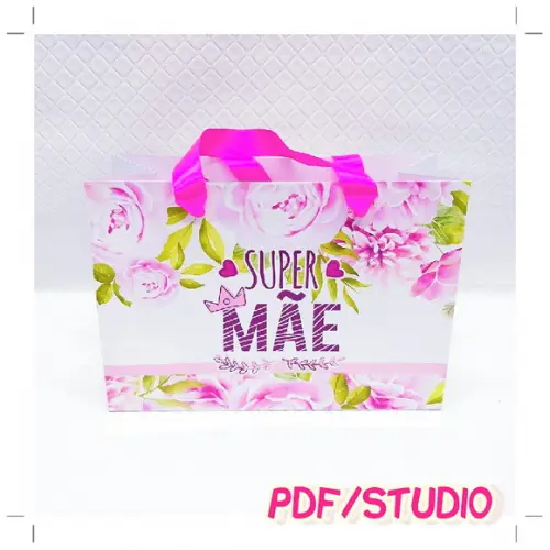 Arquivo de corte caixa café da manha Dia das Mães Studio/PDF