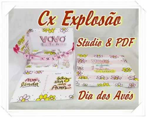 Arquivo de corte Caixa Cenário - Dia dos Avós *STUDIO