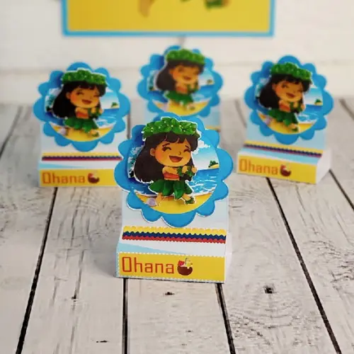Arquivo de corte Caixa Cenário - Lilo e Stitch *STUDIO/PDF