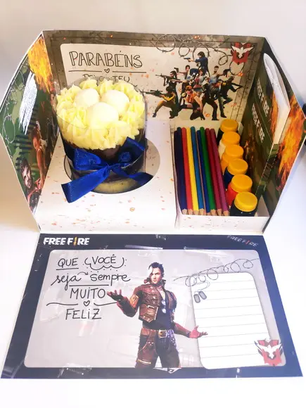 Arquivo de corte Caixa Cenário - Freefire *STUDIO/PDF