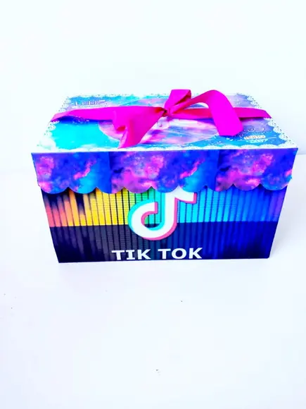 Arquivo de corte Caixa Cenário - Tik Tok *STUDIO/PDF