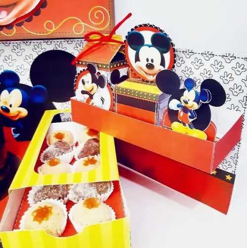 Arquivo de corte Caixa Cenário Mickey *Studio/PDF