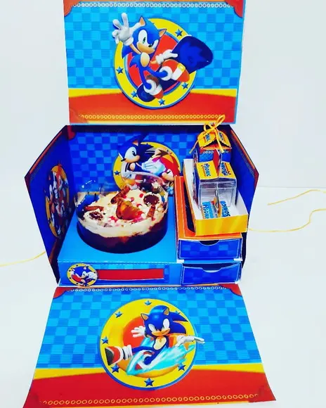 Arquivo de corte Caixa cenário Sonic *Studio/PDF