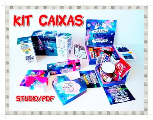 Arquivo de corte Caixa coração Explosão PDF/STUDIO