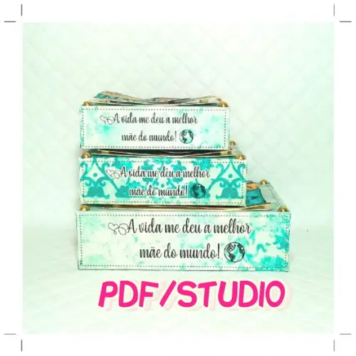 Arquivo de corte Caixa doces Dia das Mães *Studio/PDF