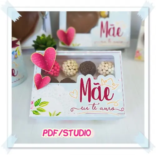 Arquivo de corte Caixa doces Dia das Mães *Studio/PDF*